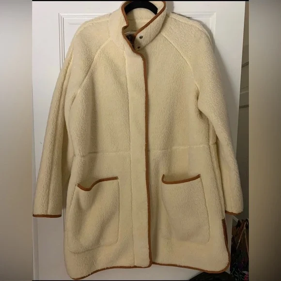 NEW Madewell Sherpa Estate Coat - Picture 6 of 7